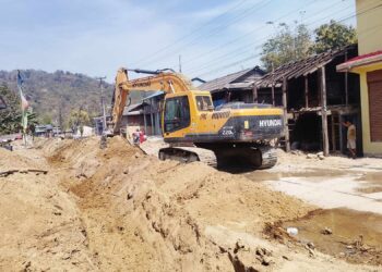 सिङ्गौल फापरबारी जोड्ने सडक पक्की ढलान निर्माण कार्य सुरु
