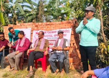 नेपाल रेडक्रस सोसाइटी निजगढ उपशाखाको भवन शिलान्यास