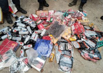 रौतहट प्रहरीद्वारा मोटरसाइकलको पार्टस बरामद