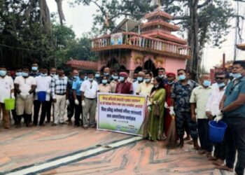 नेपाल आदिवासी जनजाति पत्रकार महासंघद्वारा विश्वप्रसिद्ध गढीमाई मन्दिरको सरसफाइ