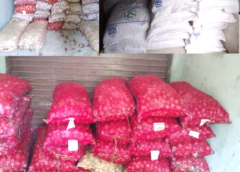 बाराद्वारा प्रहरीद्वारा लाखौ मुल्यको प्याज र चिनी बरामद