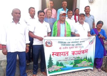 रतनपुरी सडिवका बाराद्वारा सरुवा भैइ आएका वन अधिकृत झालाई स्वागत कार्यक्रम सम्पन्न 