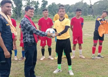 लाली गुराँस युवा क्लबद्वारा आयोजित फूटबल प्रतियोगिता सुरु