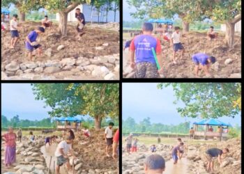 बर पिपल संरक्षणको लागि चौतारा निमार्ण सुरु