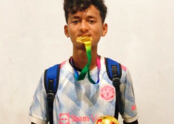 एन्फा यु–१६ युथ लिंगमा राष्ट्रिय फुटबल क्लब एपीएफमा निजगढका निरज थिङ्ग समावेश