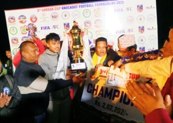 रतनपुर युनाइटेडलाई तेस्रो ल्होसार कपको उपाधि