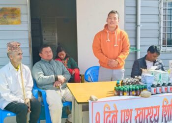 निजगढ-१२ रामथलीमा एक दिने पशु स्वास्थ्य शिविर सम्पन्न, ७३ कृषकले पाए सेवा