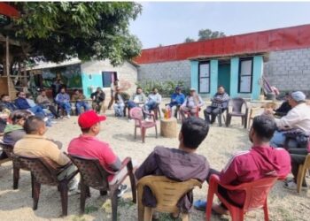 युवा संघ निजगढ नगर कमिटीद्वारा पार्टीका विभिन्न भातृ संगठनका नव निर्वाचितलाई सम्मान