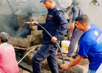 निजगढ-६ सडकटोल स्थित एक घरमा आगलागी