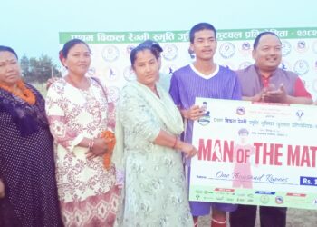 प्रथम विकल रेग्मी जुनियर प्रतियोगितामा वडा नं. १ विजय