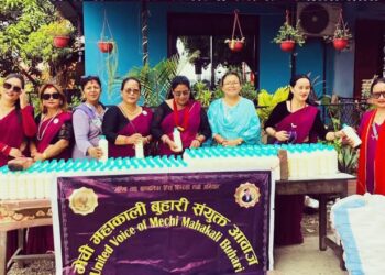 मेचिमहाकाली बुहारी संयुक्त आवाजले बुद्ध जयन्तीमा सद्भाव र्‍यालीमा सहभागीलाई मोहि र पानी वितरण