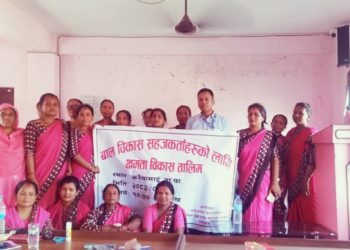 करैयामाईमा बाल विकास सहजकर्ताका लागि तालिम