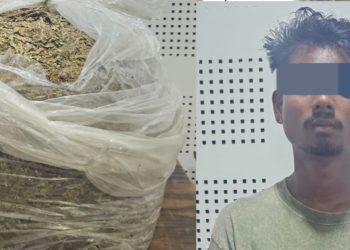 बारा प्रहरीले लागु औषध गाँजासहित एक युवक पक्राउ