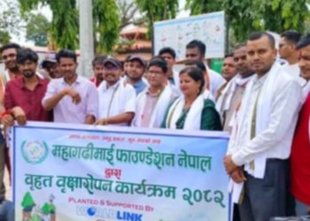 गढीमाई क्षेत्रको हरियाली र सुन्दरता बढाउन फाउण्डेशनद्वारा वृक्षरोपण 