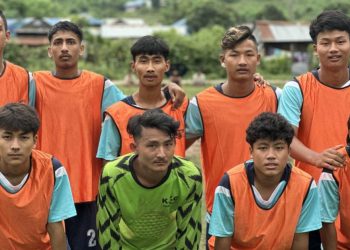 नवाँबस्तीमा “ए”९ साइड खुल्ला नकआउट फुटबल प्रतियोगिताको तेस्रो दिन जुनतारा युवा क्लब विजयी