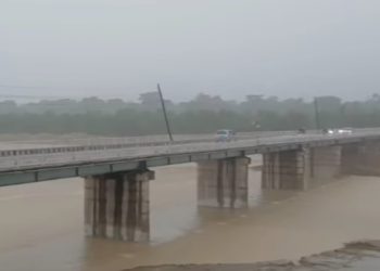 बकैया खोलाको बाढीले निजगढको च्यानलाइज ड्याम बगायो, आर्यघाट क्षेत्रमा कटानको जोखिम