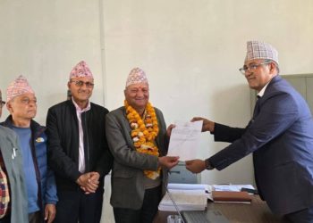 प्रतिनिधि सभा चुनाव: बारा–१ मा एमाले नेता अच्युत मैनालीद्वारा मनोनयन दर्ता