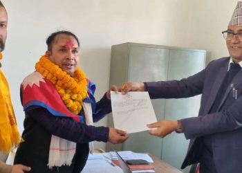 बारा–१ बाट रास्वपाका गणेश धिमालद्वारा मनोनयन दर्ता